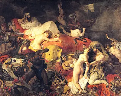 Death of Sardanapalus Eugene Delacroix